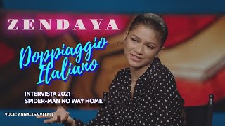 ZENDAYA intervista in italiano SpiderMan NO WAY HOME [upl. by Slocum]