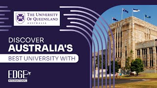 The University of Queensland Australia  Study In Australia  Edge International Vadodara [upl. by Kilgore]