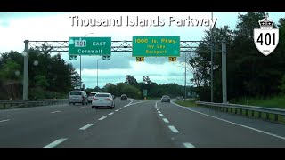 Thousand Islands Parkway  Kingston to Brockville Ontario Highway 401  202470 [upl. by Ynnod559]