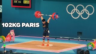 102KG Paris Olympic Weightlifting  Sika Strength  Comp Footage [upl. by Eiuol636]