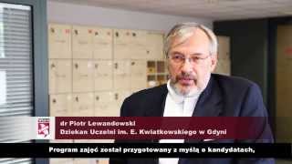 Uczelnia im E Kwiatkowskiego w Gdyni prowadzi studia biznesowe w języku angielskim [upl. by Horowitz]