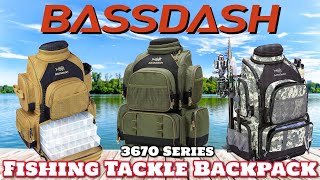 Bassdash Water Resistant Fishing Tackle Backpack 3670 Tactical Bag [upl. by Erdnaxela]