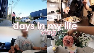 DAYS IN MY LIFE VLOG  Jogging After Work Weeknight Dinners Faux Flower Bouquet  Melbourne AUS [upl. by Erdnaid48]