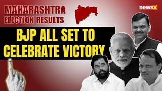 Maharashtra Election Results BJP All Set to Celebrate Victory in Maharashtra  NewsX [upl. by Annal]