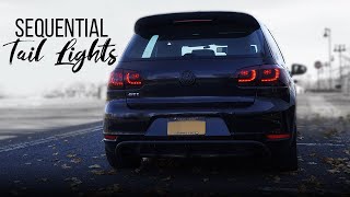 VW Golf Mk6 GTI How to Install Sequential Tail Lights [upl. by Ainoek]