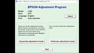 ✅How To Install Epson L220 Printer Adjustment Program Free Download Problem Solved🖨️100 Working [upl. by Lewie]