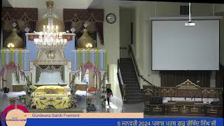 Gurdwara Sahib Fremont Morning Diwan 20240105 [upl. by Hannahs]