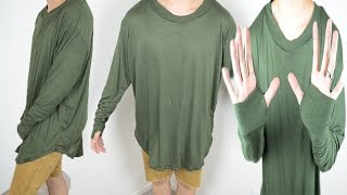 DIY Long Sleeve TShirt Tutorial  From Scratch 24 [upl. by Hollander99]