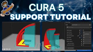 TUTORIAL NORMAL Vs TREE SUPPORTS This applies to any Slicer Shown in CURA  3D Printer Slicing [upl. by Rodolphe269]