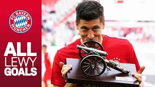 ALL of Robert Lewandowskis Bundesliga Goals 201819 [upl. by Baudin870]