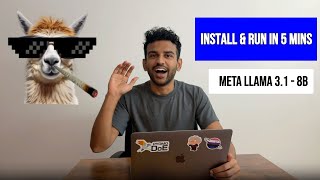 Install Llama 31 8B Model on Your Local Machine in 5 Minutes  StepbyStep Guide Using Ollama [upl. by Aineles]