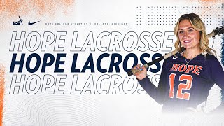 Hope vs Chicago  Womens Lacrosse 33024  NCAA D3 Lacrosse [upl. by Anerehs97]