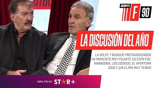 ASÍ FUE LA IMPERDIBLE DISCUSIÓN ENTRE RUGGERI Y LA VOLPE EN ESPNF90 [upl. by Nobe]