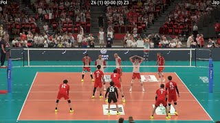 Volleyball Japan  Poland 32 Full Match Friendly 2024 Paris Olympic Preparation [upl. by Pulling706]