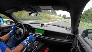 992 gt3 vs 9912 gt3 rs MR in traffic Nurburgring [upl. by Ical]