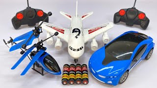 Best New RadioControl RC Flying alicopter with Rechargeable RC Airplane and RC CarUnboxing amp Testing [upl. by Aisorbma]