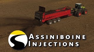 Spreading Manure amp Biosolids  Assiniboine Injections [upl. by Nehgam]