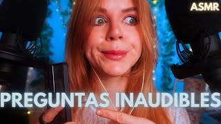 ASMR ENTREVISTA MUY RARA PREGUNTAS INAUDIBLES [upl. by Sig]