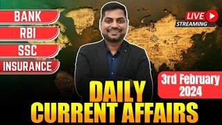 3rd February 2024 Current Affairs Today  Daily Current Affairs  News Analysis Kapil Kathpal [upl. by Tuckie301]