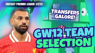 HAALAND OUT 🤖🤯 FPL GW12 TEAM SELECTION 🔒 Fantasy Premier League 2425 [upl. by Alexei]