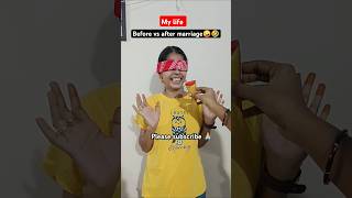 Before vs after marriage🤣🤪 LeenaCharantwins funnyshorts comedyshorts funnyshorts funnyvideos [upl. by Sicnarf]