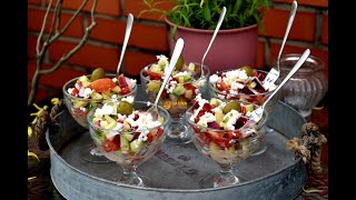 Šopska salata recept  Shopska salad recipe [upl. by Pellegrini]