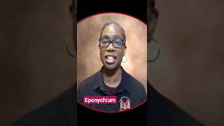 Eponychium Definition SYS Video Dictionary [upl. by Llamaj]