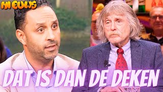 Khalids knuffeldeken kotst op VI ‘Weg met idioot Johan Derksen’ [upl. by Daggett131]