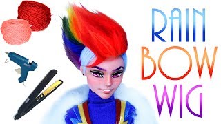 Rainbow Faux hawk Doll Wig  Rainbow Dash MLP [upl. by Lai]