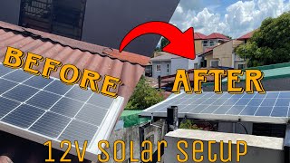 My Simple 12v Solar Setup  100 watts solar panel  66AH lifepo4 youtube 12vsolarpanel solar [upl. by Rossner]