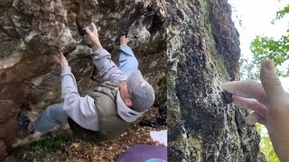 Toilet Block Traverse f7b ⭐️⭐️ Ansteys Cove Bouldering [upl. by Malonis]