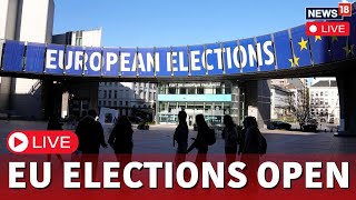 Netherlands Kicks Off 4 Days Of European Union Elections Across 27 Nations  News18 Live  N18L [upl. by Arammahs]