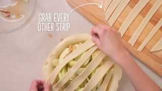 Easiest Ever Lattice Pie Crust [upl. by Arihsat]