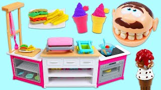 Making Mr Play Doh Head A Full Meal In The Kitchen [upl. by Canada]