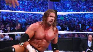 Raw Undertaker vs Triple H  WrestleMania XXVII highlights [upl. by Adgam108]