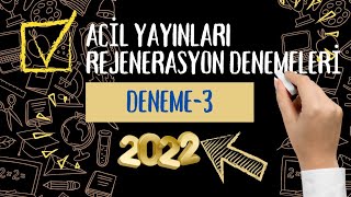 ACİL YAYINLARI REJENERASYON DENEMELERİ Deneme3 [upl. by Demitria]