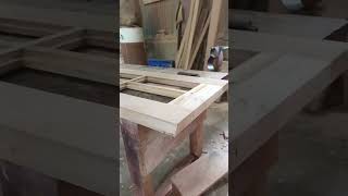 How they are using router making door  woodworkingmachine explorepage [upl. by Lemaceon]