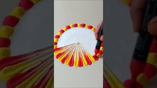 Fastrack rangoli making ideas for you like and subscribe [upl. by Anahsohs]