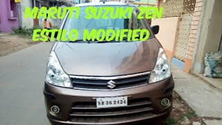 Maruti suzuki Zen Estilo 2011 modle basic modification [upl. by Terbecki]