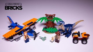 Lego Jurassic World 75942 Velociraptor Biplane Rescue Mission​ Speed Build [upl. by Harahs]