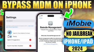 How to Bypass MDM on iPhoneiPad 2024 No Jailbreak [upl. by Ashman]