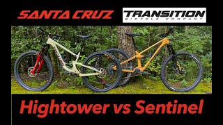 V2 Transition Sentinel Review vs V2 Santa Cruz Hightower [upl. by Ekaterina]