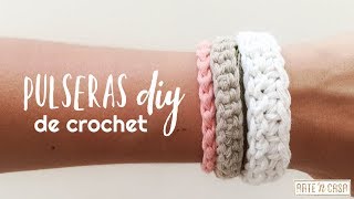 Pulseras de la amistad fáciles de hacer de crochet paso a paso [upl. by Tereve]