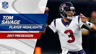 Tom Savages 2017 Preseason Highlights  NFL Player Highlights [upl. by Fiedling]