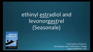 How to pronounce ethinyl estradiol  levonorgestrel Seasonale Memorizing Pharmacology [upl. by Aihtenyc]