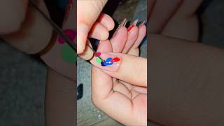 Multi colored tutorial love song music jubinnautiyal newsong spookynails naildesign nails [upl. by Ramraj313]