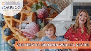 Authentic Belgian Waffles Recipe [upl. by Ecerahc]