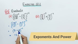 Exercise 121 Question 6 Ch 12 Exponents and Power Class 8th Maths NCERT  Ex 121 Q6 Class 8  cbse [upl. by Sidonnie]