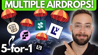 NEW 5for1 Airdrop Strategy 🪂 SCRL KELP EIGEN LAB LIFI [upl. by Llennhoj]