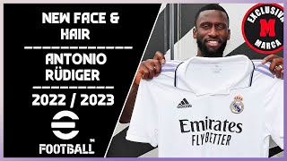 PES 2013  New Face amp Hair • Antonio Rudiger • 2022  2023 • HD [upl. by Aikehs]